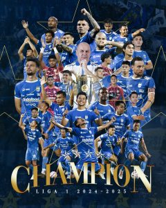 Persib Juara Liga 1 2024/2025 (Instagram @persib)