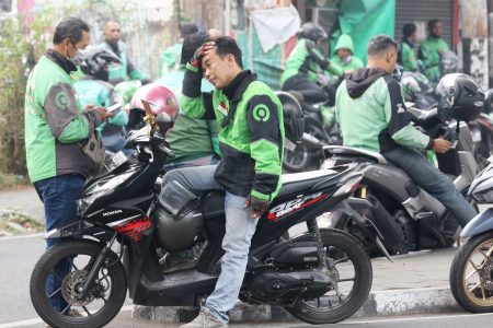 Driver Ojol Demo Hari Ini di Jakarta (X/@projectm_org)