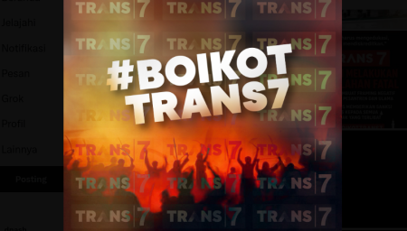Boikot Trans7 Gara-gara apa (X/@santriDesign)