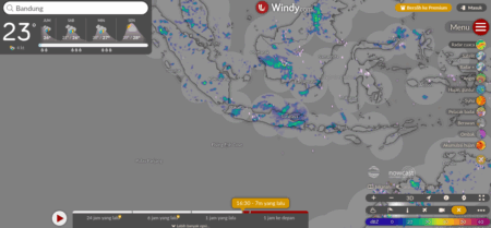 Windy Radar Cuaca (Tangkapan Layar Web)