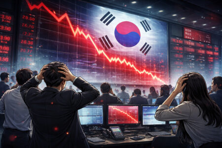 Korea Selatan Diguncang Penurunan Bursa Saham dalam Dua Hari (Ilustrasi/AI)
