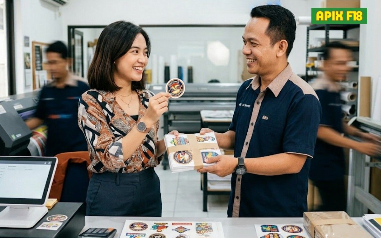 Cetak Stiker Terdekat - Apix F18: Percetakan Stiker Terdekat yang Sudah Dipercaya Sejak 2010 di Jakarta - Apix F18