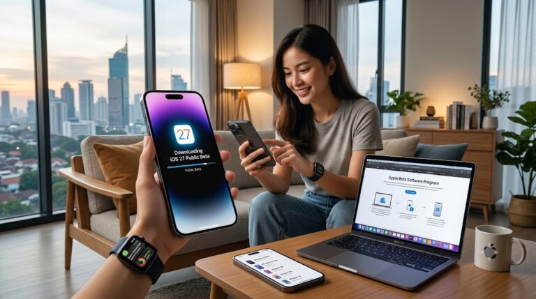 iOS 27 Download Sudah Tersedia dalam Versi Public Beta, Begini Cara Unduhnya iOS 27 download kini tersedia melalui program Public Beta Apple (Ilustrasi/AI)